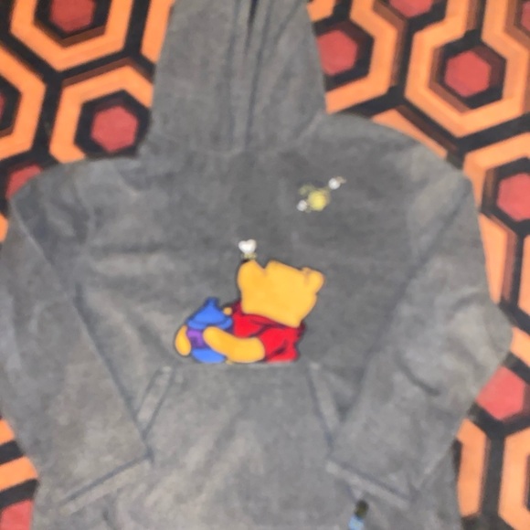 Disney Gray Hoodie with Winnie the Pooh Design - Picture 1 of 9